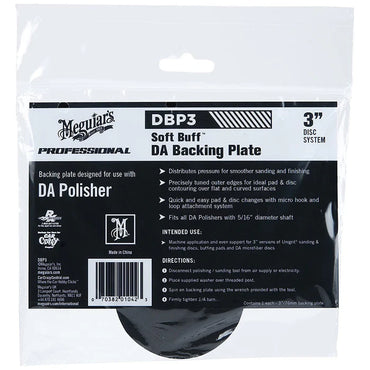 Meguiars Soft Buff Backing Plate for Orbital/DA Polishers - 3"