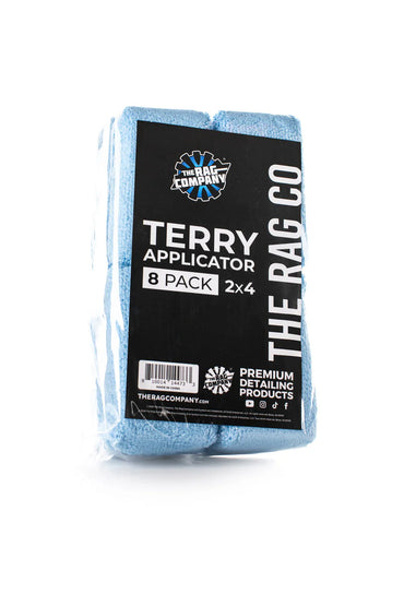 The Rag Company Terry Applicator Sponges, 2x4" (Pack of 8)