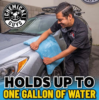 Chemical Guys Woolly Mammoth Large Microfiber Drying Towel (Single) - 36 x 25 Inch Blue