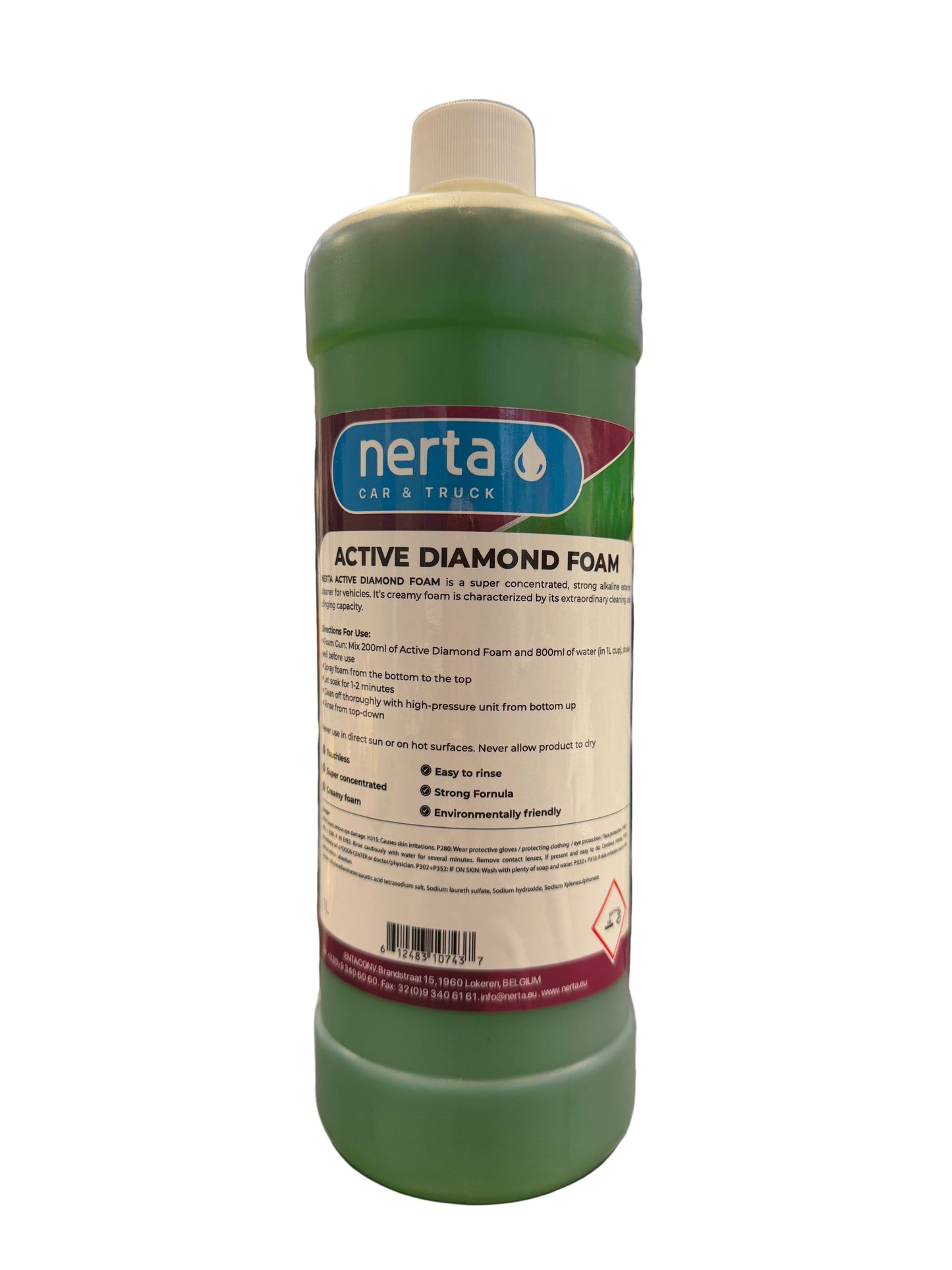 Nerta Active Diamond Foam - Alkaline, Touchless Foam Wash