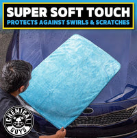 Chemical Guys Woolly Mammoth Large Microfiber Drying Towel (Single) - 36 x 25 Inch Blue