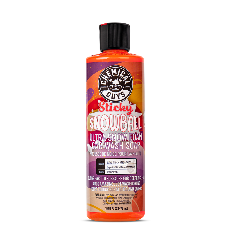 Chemical Guys Sticky Snowball Ultra Snow Foam Car Wash, 16oz