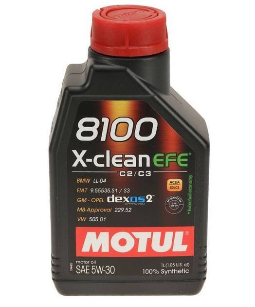 Motul 8100 X-CLEAN EFE 5W-30 Motor Oil 1L