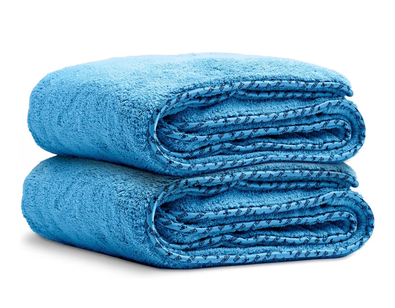 Chemical Guys Woolly Mammoth Large Microfiber Drying Towel (Single) - 36 x 25 Inch Blue