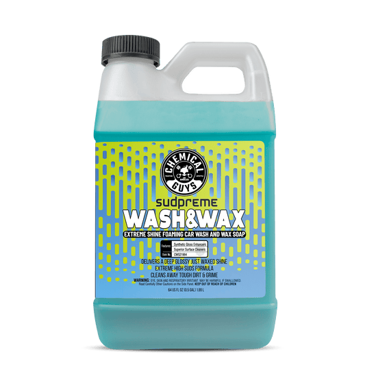 Chemical Guys Sudpreme Wash & Wax Extreme Shine Foaming Car Wash Soap, 1 Gallon | Remove Grime, Buildup