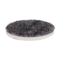 Buff and Shine URO Fiber® Microfiber Pad (Black/White Fibers) White Foam Interface - Cutting