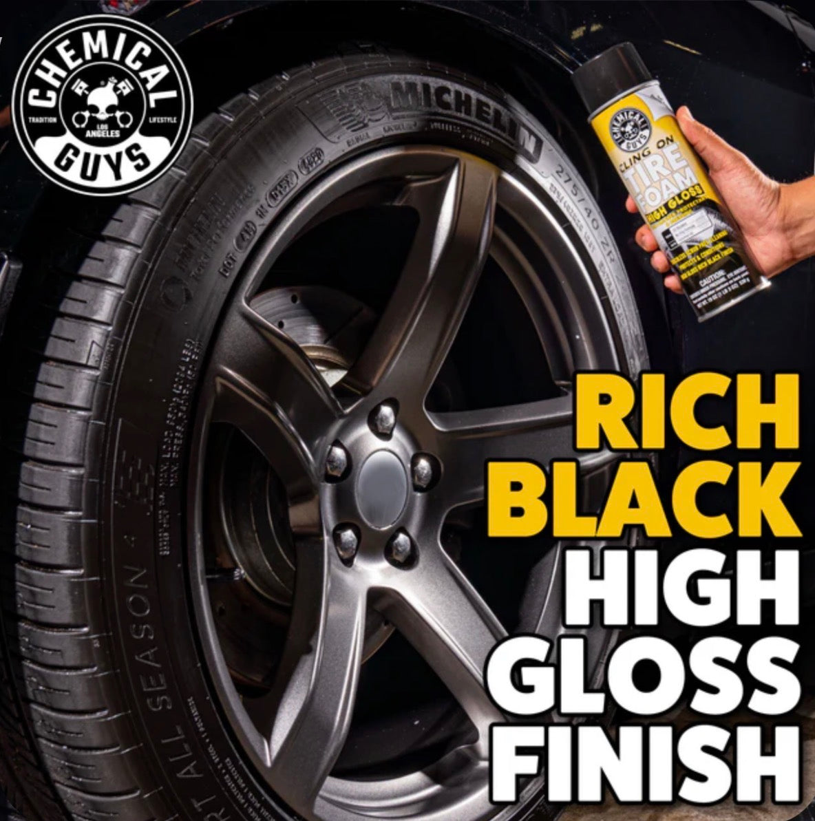 Chemical Guys Cling On Tire Foam Tire Shine