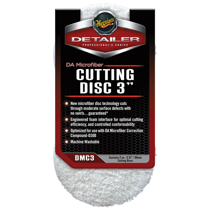 Meguiars DA Microfiber Cutting Discs, DMC3 - 3" (2 pack)