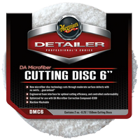 Meguiars DA Microfiber Cutting Discs, DMC6 - 6" (2 pack)