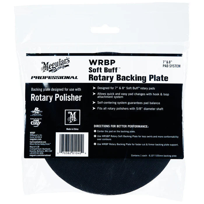 Meguiars Soft Buff Rotary Backing Plate - 6.10" (fits 8-inch pads)
