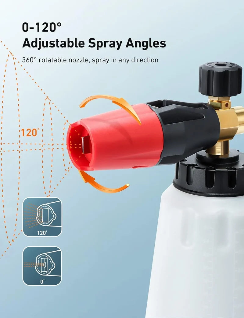 AstroAI Foam Cannon, Wide Neck, 1L Bottle